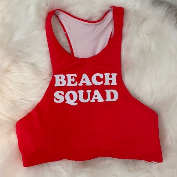 vs pink beach squad high neck bikini top - Picture 2 of 2